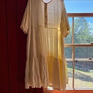 Black crane tent dress